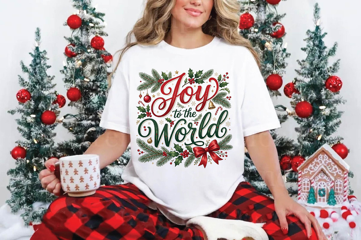 Joy to the World Christmas PNG, a Seasonal Illustration by DreamPrint404 (Photo 4 of 6)