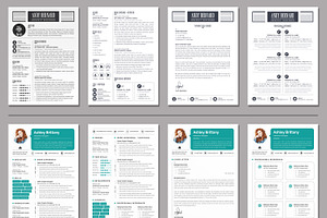 CLEAN RESUME BUNDLE - 30 TEMPLATES