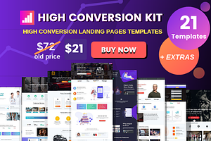 21 Bootstrap landing pages bundle