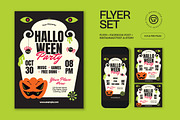 Halloween Party Flyer, a Flyer Template by graphicook (Thumbnail 1 of 3)