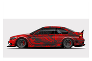 Bold Race Car Vector Design, an Animal Illustration by CarWrap design (Thumbnail 3 of 3)
