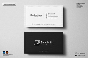 Individual Business Card and Mockup