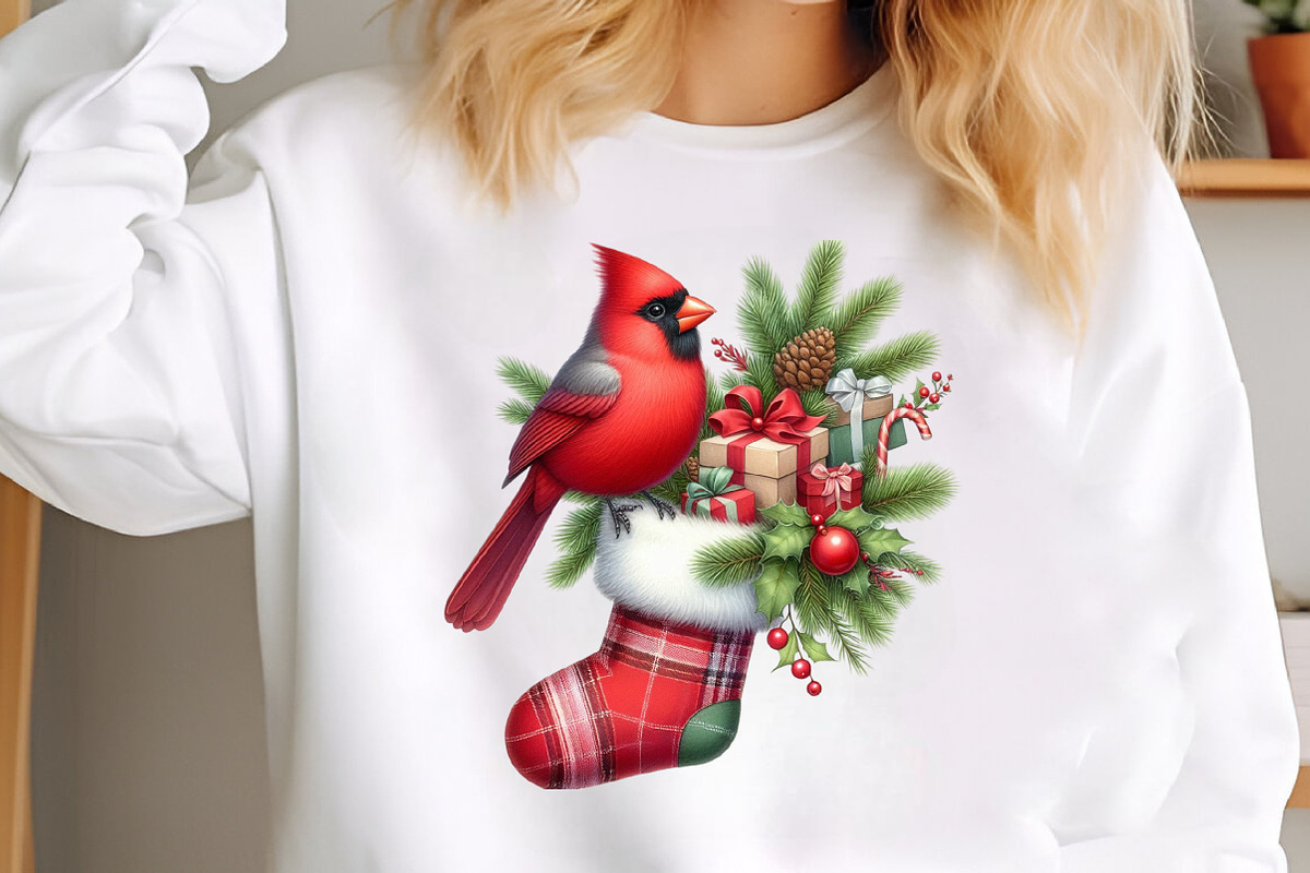 Christmas Red Cardinal Clipart, an Illustration by SinaCreation (Photo 5 of 7)