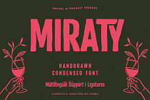 MIRATY - Handdrawn condensed font