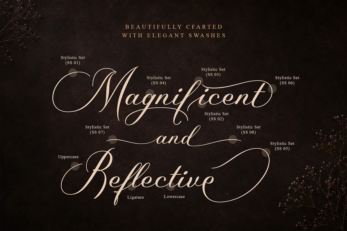 Fesbrise – Luxury Calligraphy Script, a Script Font by Krismagraph (Photo 3 of 10)