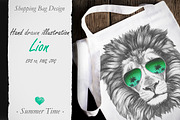 Lion / Summertime, an Animal Illustration by Victoria_Novak (Thumbnail 3 of 3)