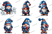 Winter Patchwork Gnome Clipart, an Illustration by DreamArtGraphic (Thumbnail 4 of 4)
