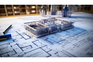 construction building plans ai, an Architecture Photo by pikepicture
