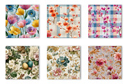 Pastel Easter Watercolor Seamless, a Pattern Graphic by CreationArt (Thumbnail 5 of 7)
