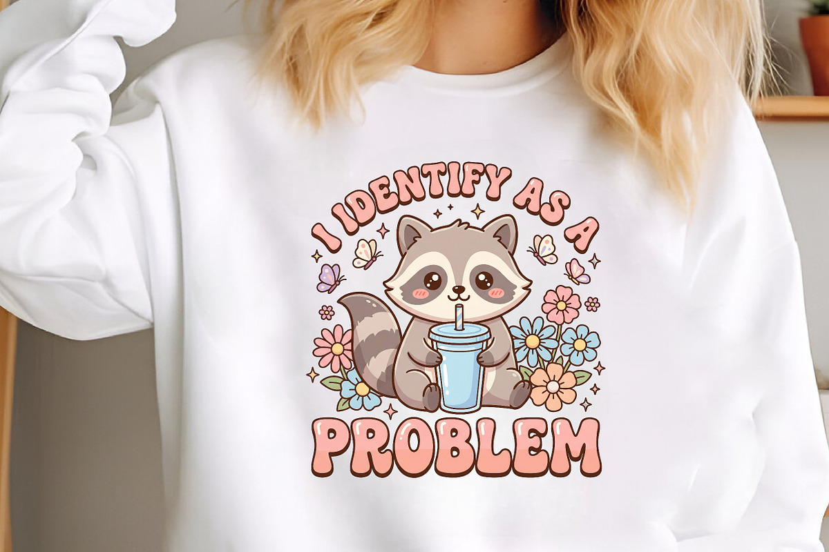 Funny Raccoon Identify As a Problem, a Seasonal Illustration by CraftArtStudio (Photo 3 of 4)