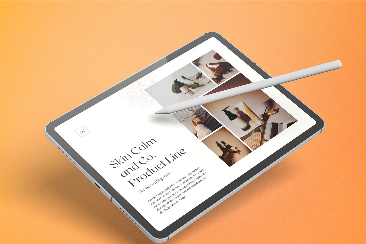 Tablet / iPad Pro Mockups, an iPad Mockup by 2M GRAPHICS DESIGN (Photo 7 of 12)