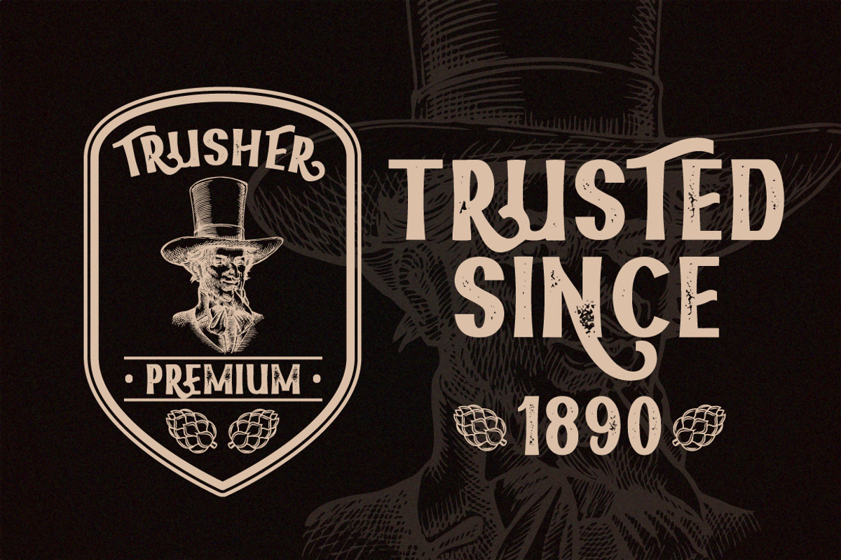 Bronxi - A Vintage Sans Serif Fonts, a Script Font by Vava Aryanto (Photo 3 of 16)