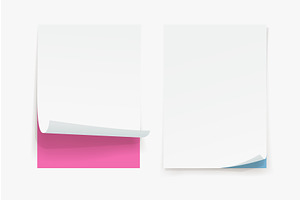 paper curled lists on white in, an Object Illustration by IfH