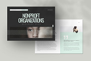 Nonprofit Charity Brochure Landscape, a Brochure Template by Pixelpick (Thumbnail 1 of 9)