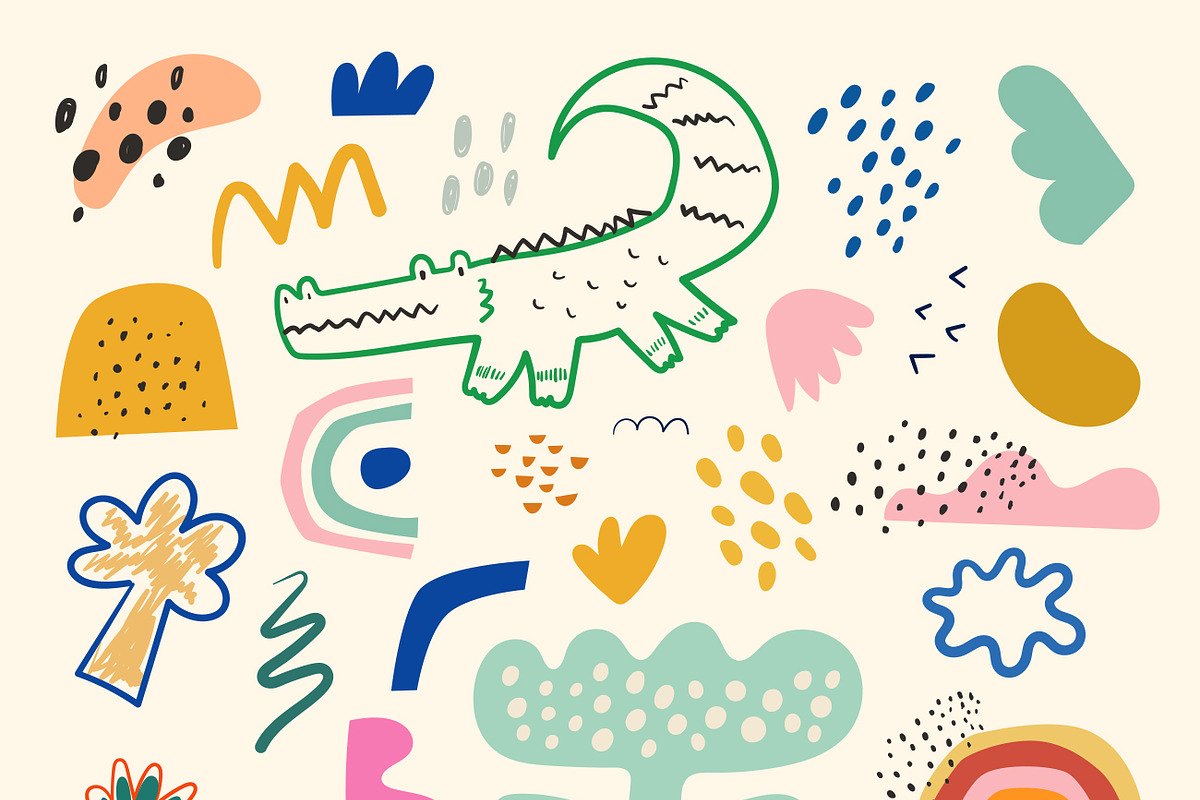 Cute baby crocodiles illustrations, an Animal Illustration by MoleskoStudio (Photo 8 of 23)