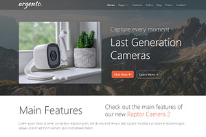 Argento: Product Landing Page