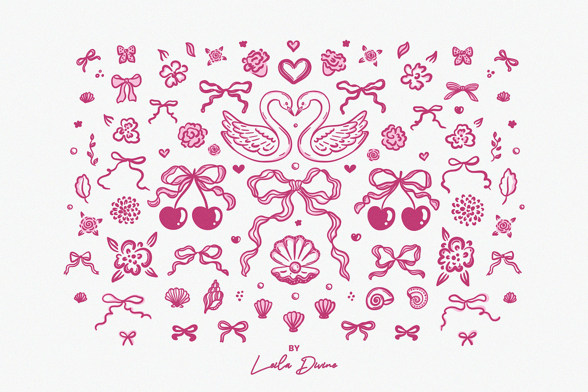 Elegant Hand Drawn Frames & Clip Art, an Object Graphic by Leila Divine (Photo 12 of 17)