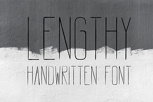 LENGTHY | All Caps Brush Font