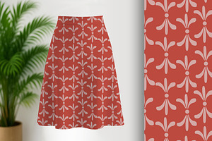 Pink Organic Petals Seamless Repeat, a Pattern Graphic by Sharon Schwalbe