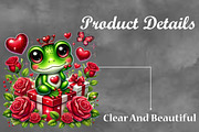 Valentine Cute Frog Clipart Bundle, a Seasonal Illustration by Craft Nest (Thumbnail 3 of 5)