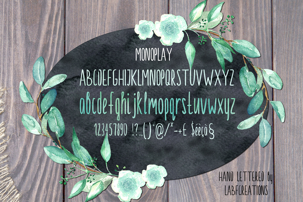 Monoplay. Sans Serif font preview 3