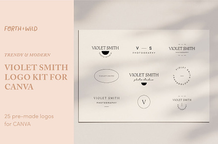 Modern Logo Templates For Canva, a Branding & Logo Template by Forth and Wild