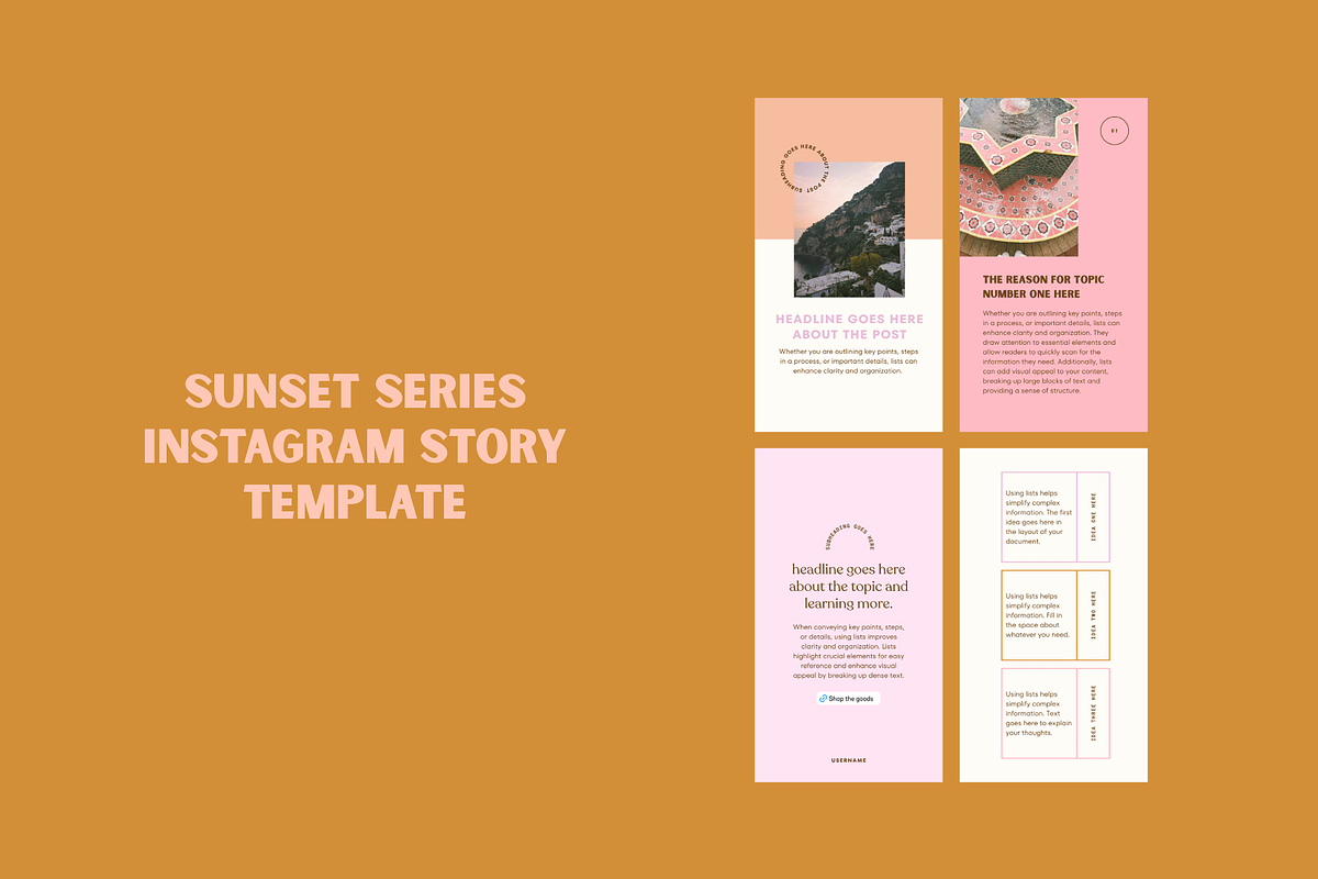 Sunset Series: Instagram Story Template preview 2