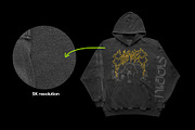 Vintage Oversized Hoodie Mockup, a Hoody Mockup by Mad Supply (Thumbnail 3 of 6)