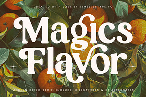 Magics Flavor Retro Modern Serif