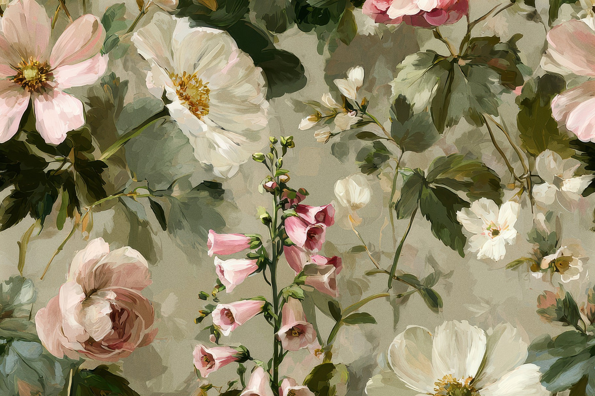 Vintage Pastoral Seamless Pattern, a Pattern Graphic by Virgo Studio