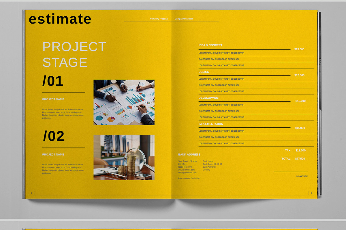 Yellow Company Proposal Brochure, a Brochure Template by Boris Cupac (Photo 5 of 7)