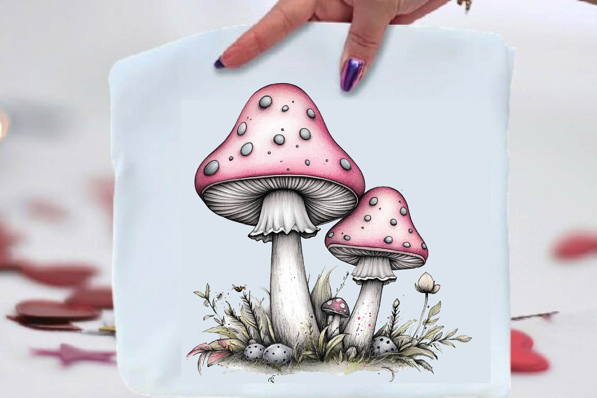Whimsical Summer Mushroom Clipart, a Seasonal Illustration by SVGArt (Photo 7 of 9)