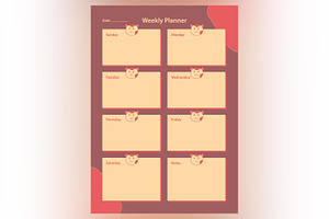 Weekly Planner Sheet Design-41