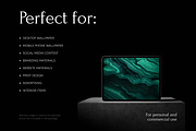 Malachite gemstone wallpaper pack, a Wallpaper Graphic by existacial (Thumbnail 4 of 4)
