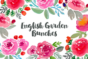 English Garden Watercolor Clipart, an Illustration by Emerald & Ivy Studios (Thumbnail 1 of 2)