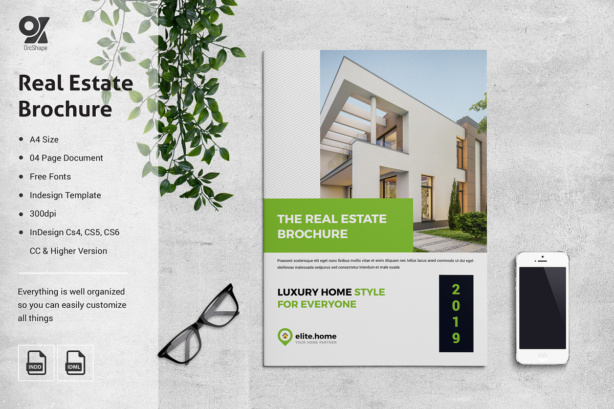 Real Estate Bifold Brochure, a Brochure Template by Orcshape Studio (Photo 1 of 4)
