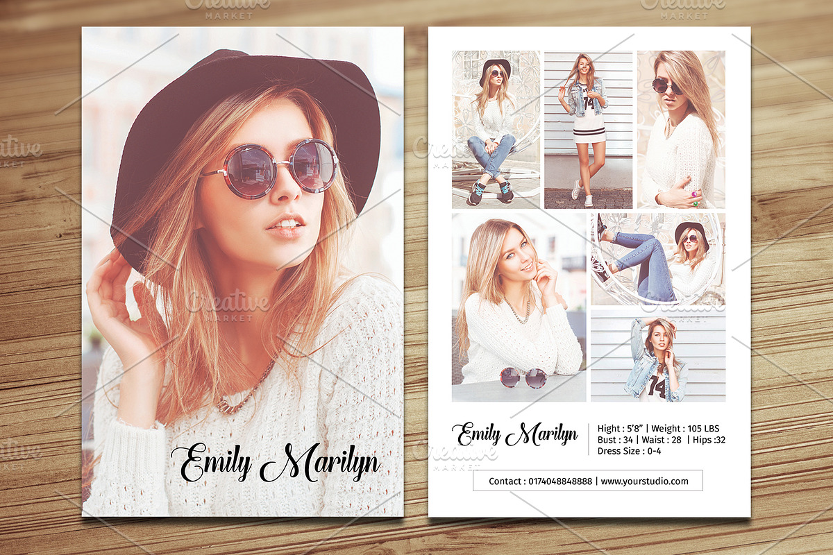 Fashion Model Comp Card -V340, a Flyer Template by Template Shop (Photo 1 of 3)