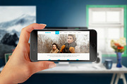 iPhone 6S Plus Office Mockup, an iPhone Mockup by RSplaneta (Thumbnail 4 of 6)