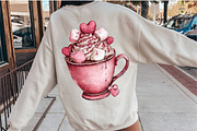 Valentines Day Coffee Cup Clipart, an Illustration by SinaCreation (Thumbnail 7 of 11)