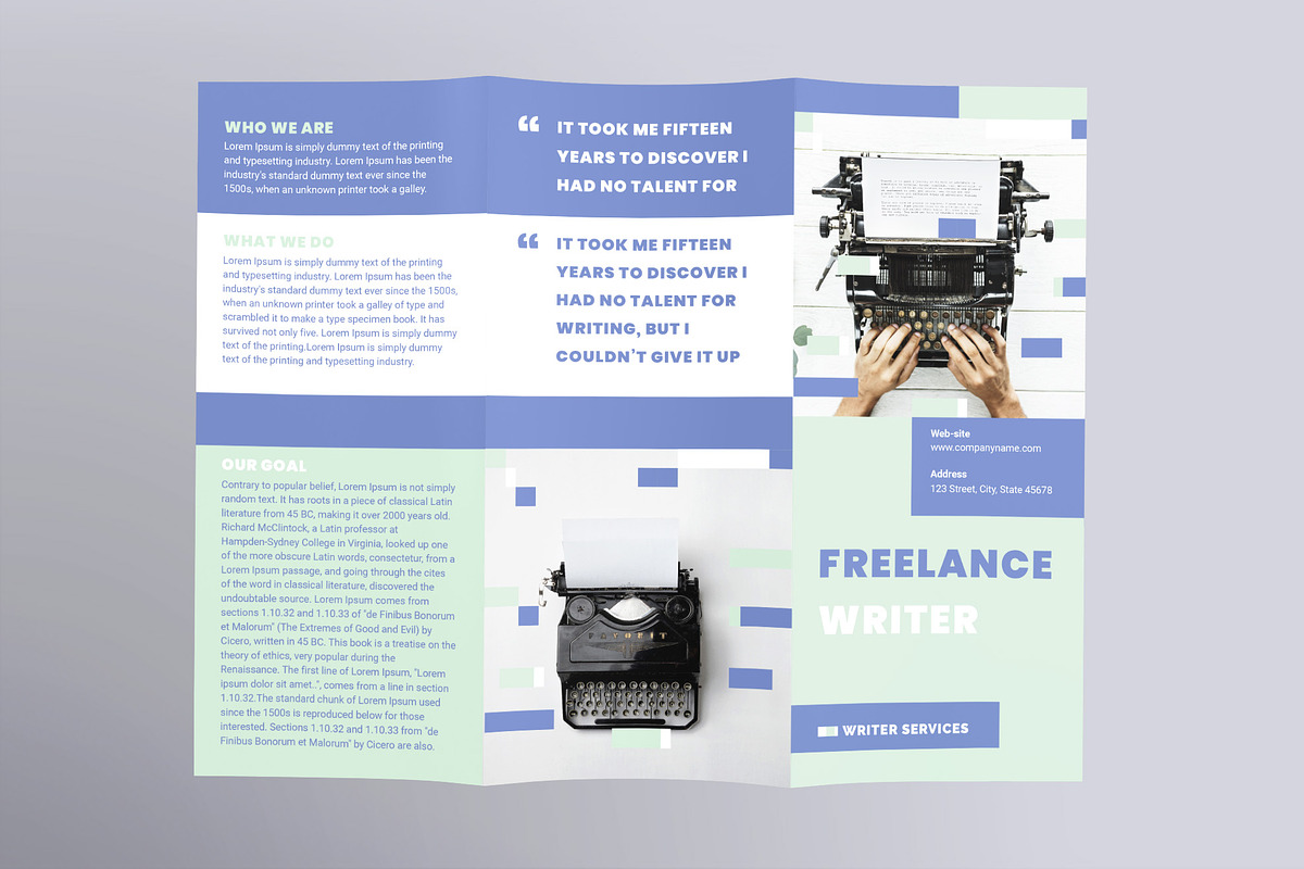 Freelance Writer Print Pack, a Marketing Template by TemplatesNow!