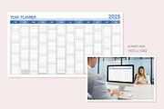 Calendar 2025 Planner Simple Style, a Stationery Template by WORAKAMON Design Studio (Thumbnail 3 of 4)