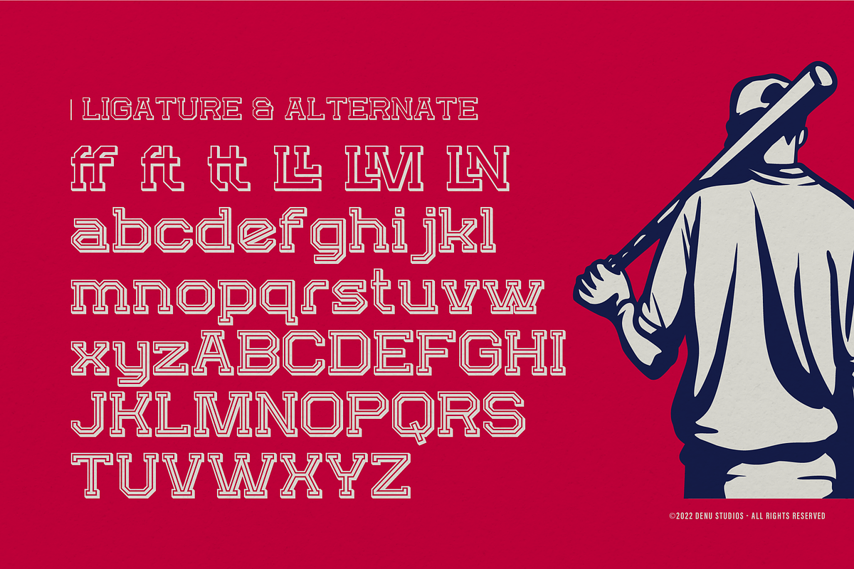 Absolute Glory Champ | Sport Varsity, a Slab Serif Font by Denustudios (Photo 11 of 12)
