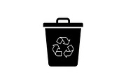 Recycling Bin Minimal Silhouette, a Graphic by Designer_Momina (Thumbnail 3 of 14)