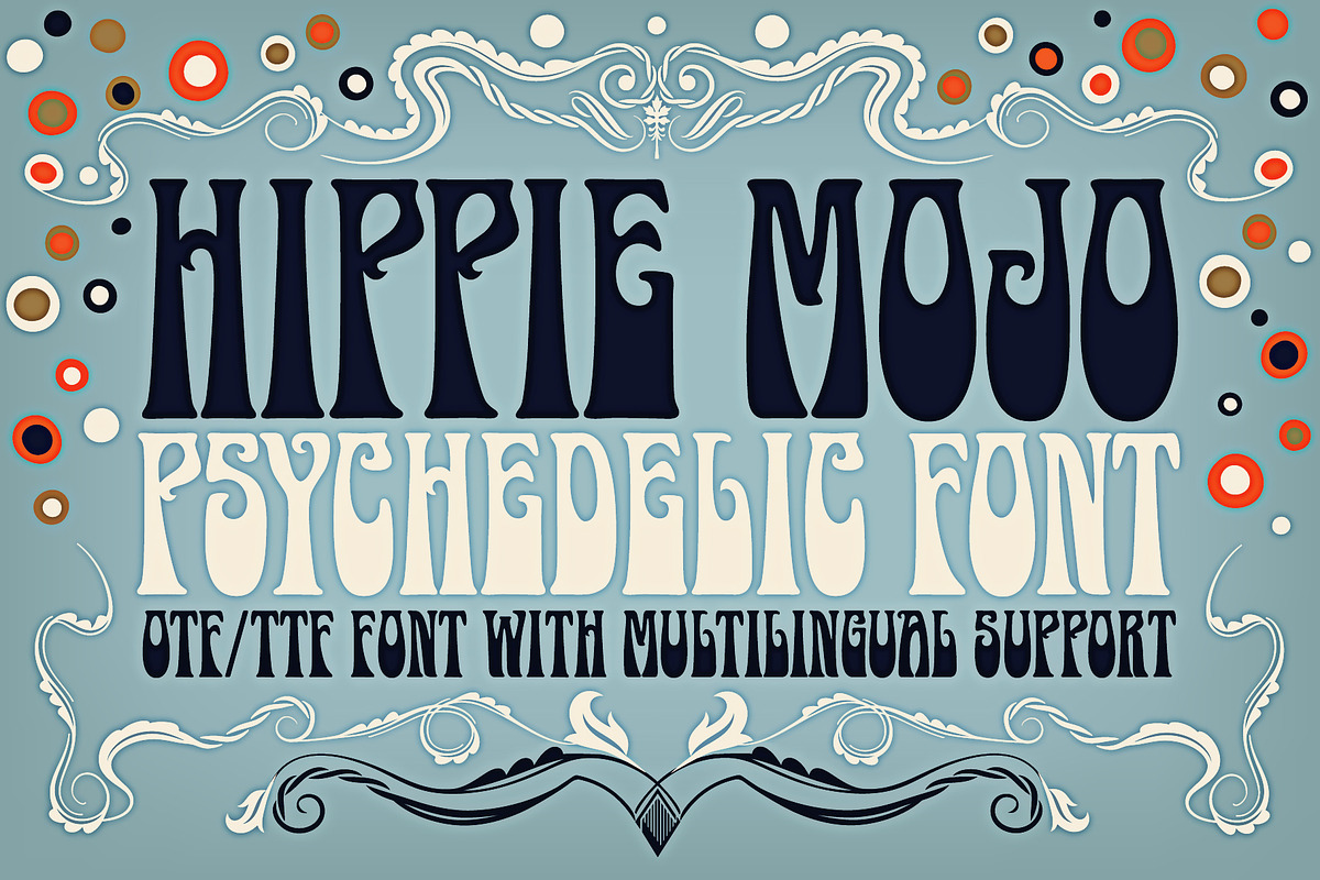 Hippie Mojo Font, a Font by Mysterylab Designs (Photo 1 of 5)