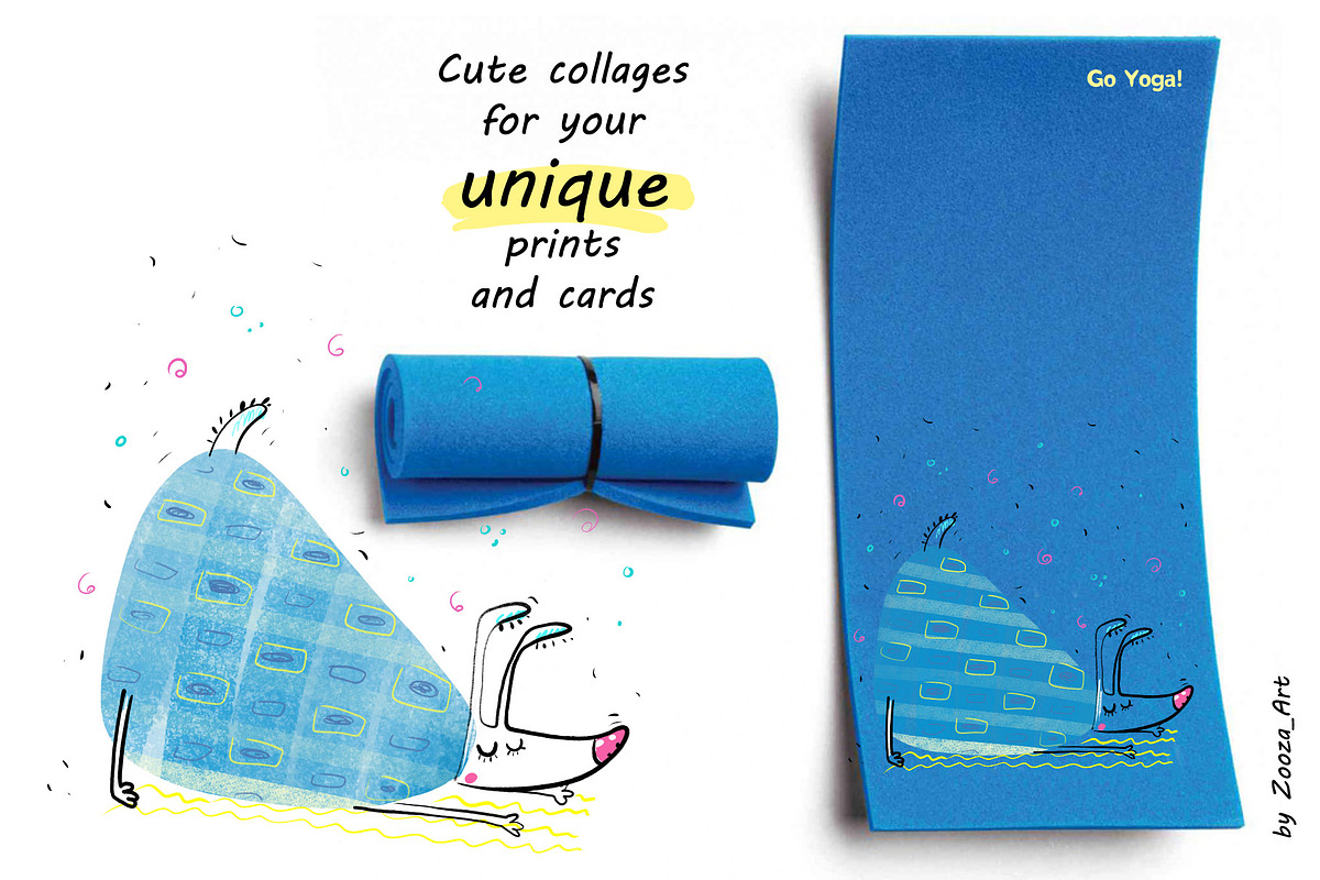 Yoga Dogs - 6 illustrations, an Animal Illustration by Zooza Art (Photo 3 of 8)