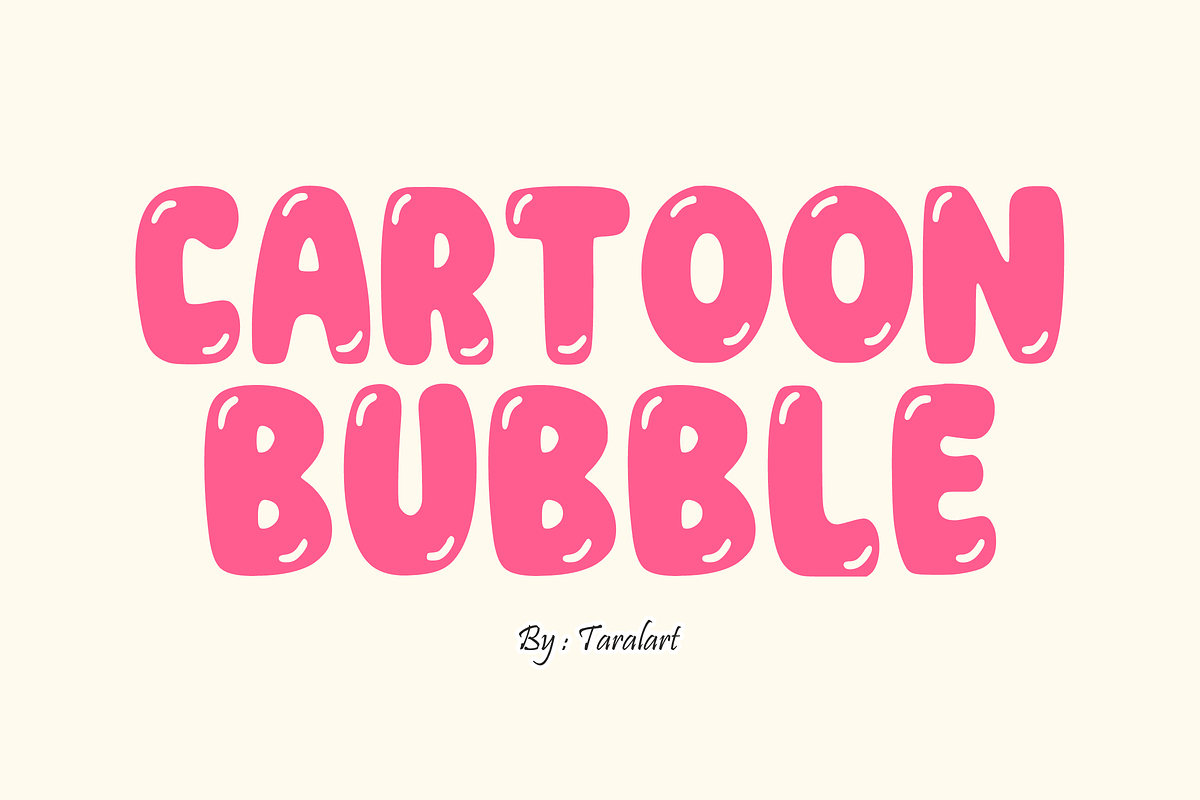 BUBBLE KING - Graffiti Bubble Font, a Sans Serif Font by KiddoGlyphs Studio (Photo 2 of 5)