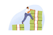 Different salary levels concept set, a Finance Illustration by Good Studio (Thumbnail 3 of 6)