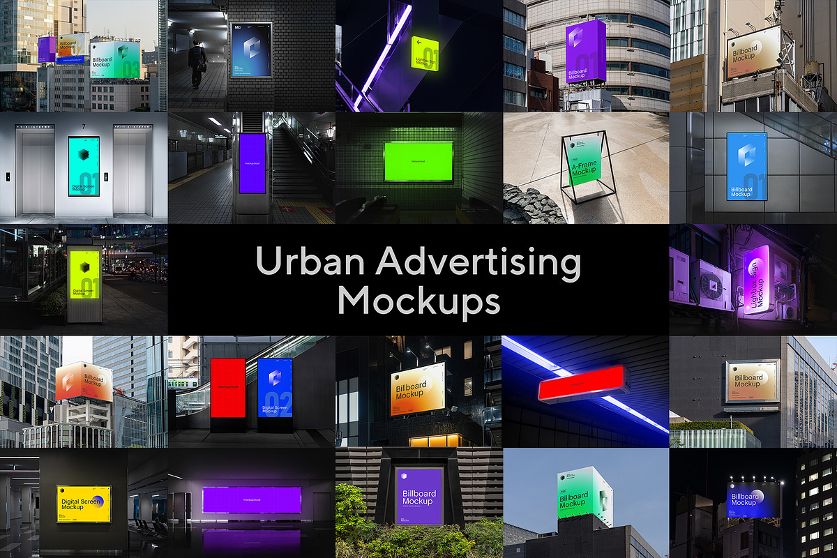 Urban Advertising Mockups, an Advertising Mockup by Mockup Cloud (Photo 1 of 33)