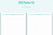 Printable Planner Kit for 2018, a Stationery Template by MOD (Thumbnail 5 of 5)