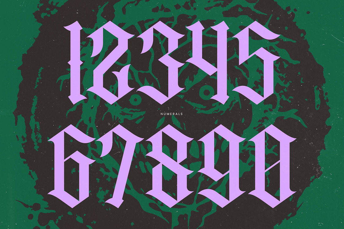 Recoil Backlash Blackletter Font, a Blackletter Font by timelesstype.co (Photo 14 of 20)